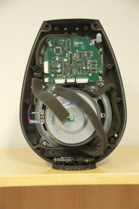 BeoLab 11 showing the PCB containing the filter and ABL.