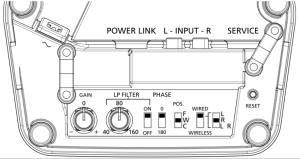 BeoLab 19's control panel