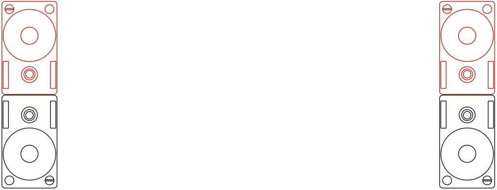 Figure X: Another arrangement of the loudspeakers used in the first part of the experiment.